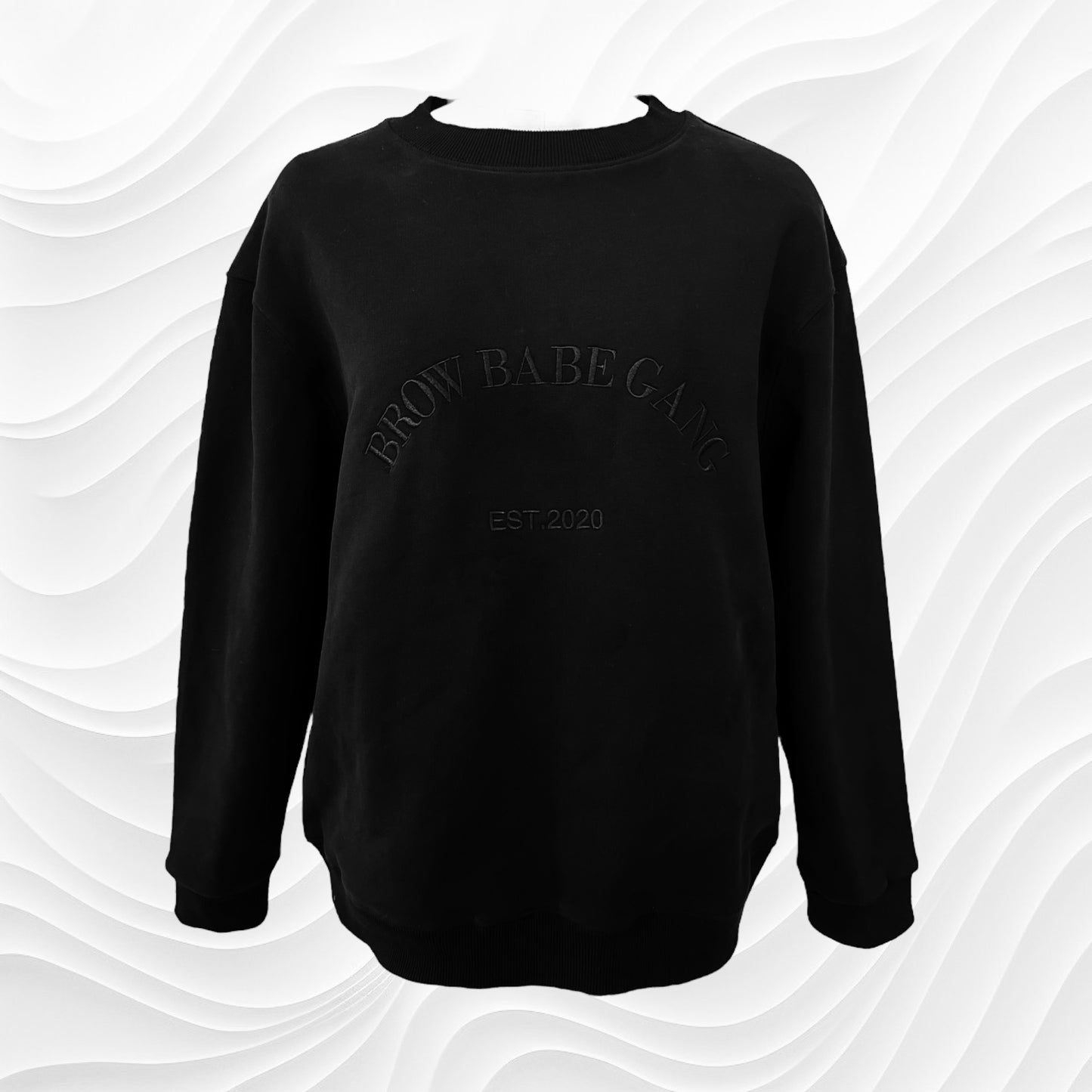 ONYX BROW BABE CREWNECK