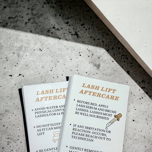 LASH LIFT AFTERCARE CARDS