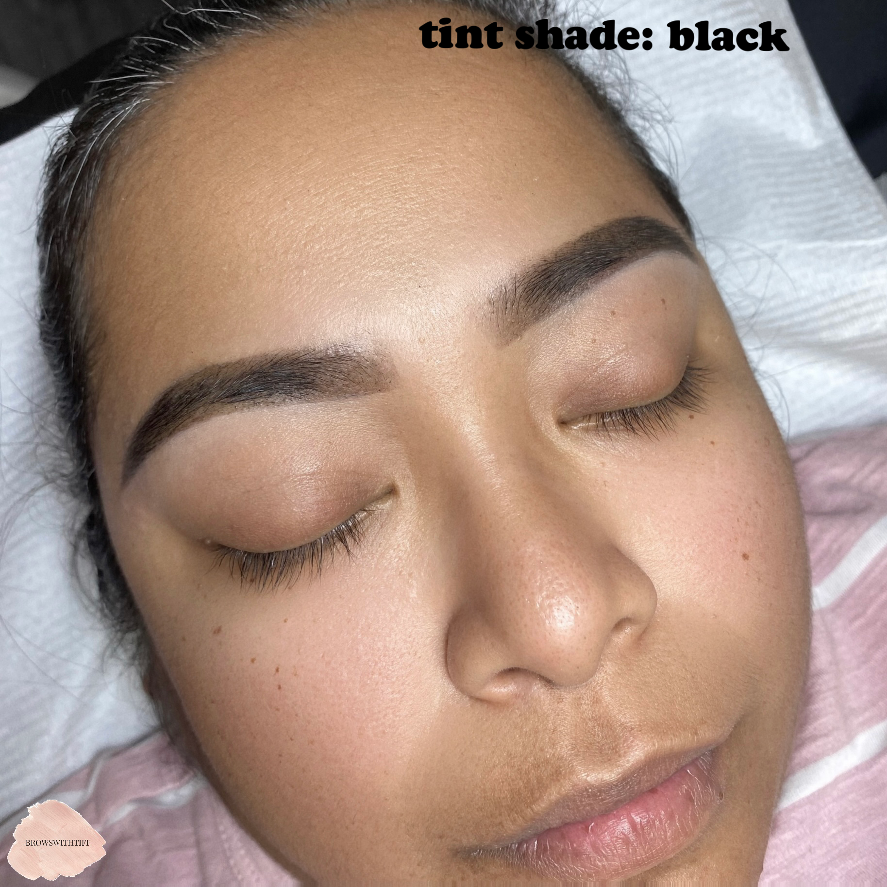 asian eyebrow tinting before and after